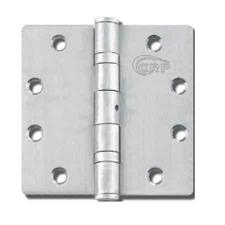 Cal-Royal 4-1/2 x 4-1/2 Full Mortise, Standard Weight, Two Ball Bearings, US32D Satin Stainless Steel,  BB31-32DNRP